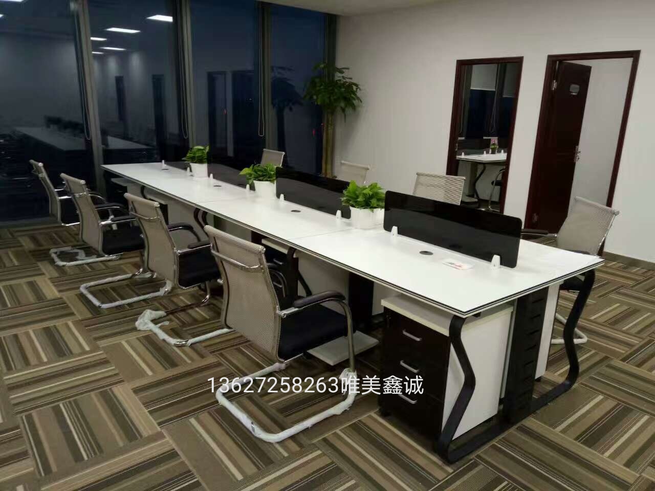 钢架组合屏风卡座WM-ZF-001