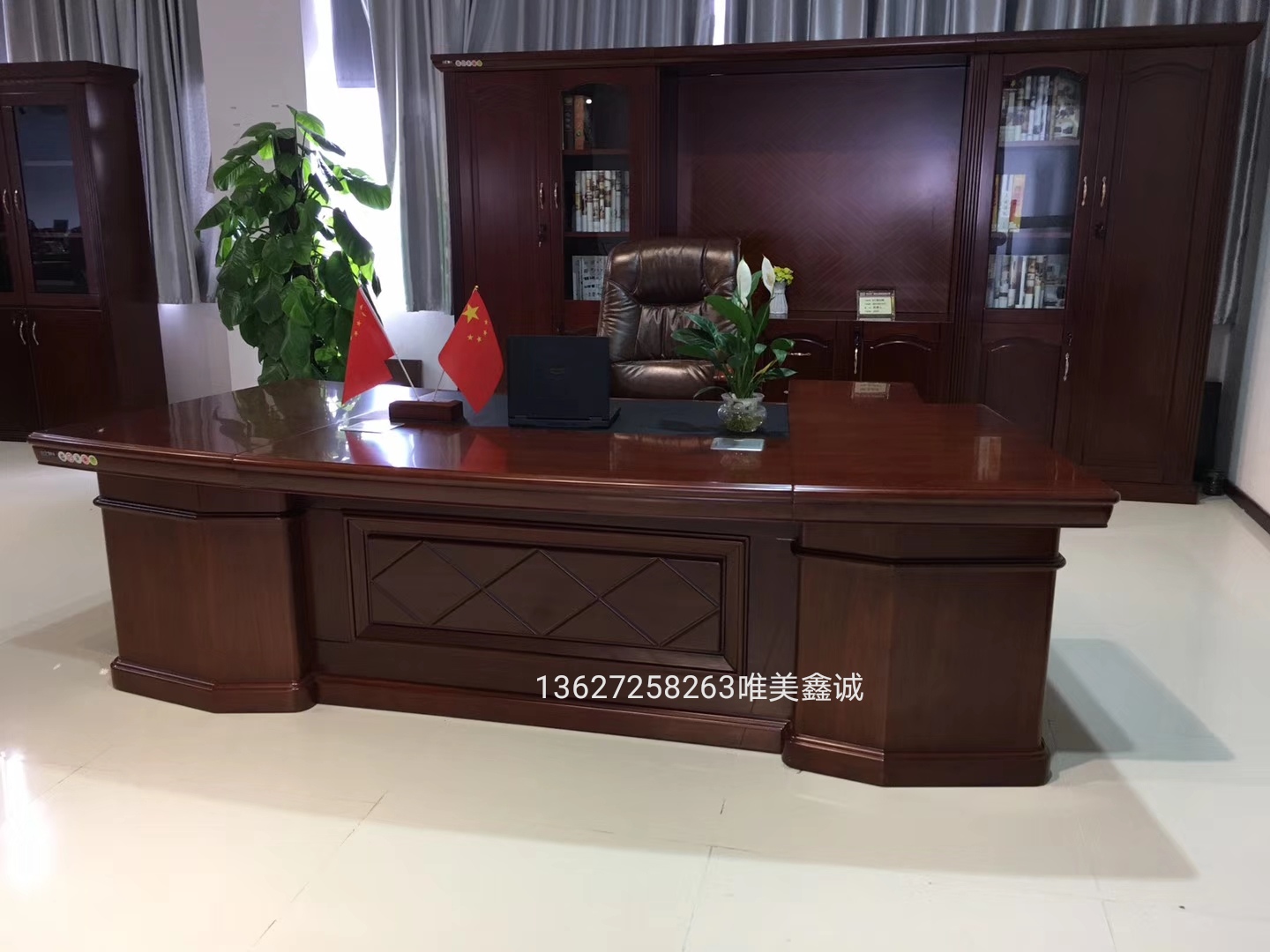 实木大班台WM-GS-022
