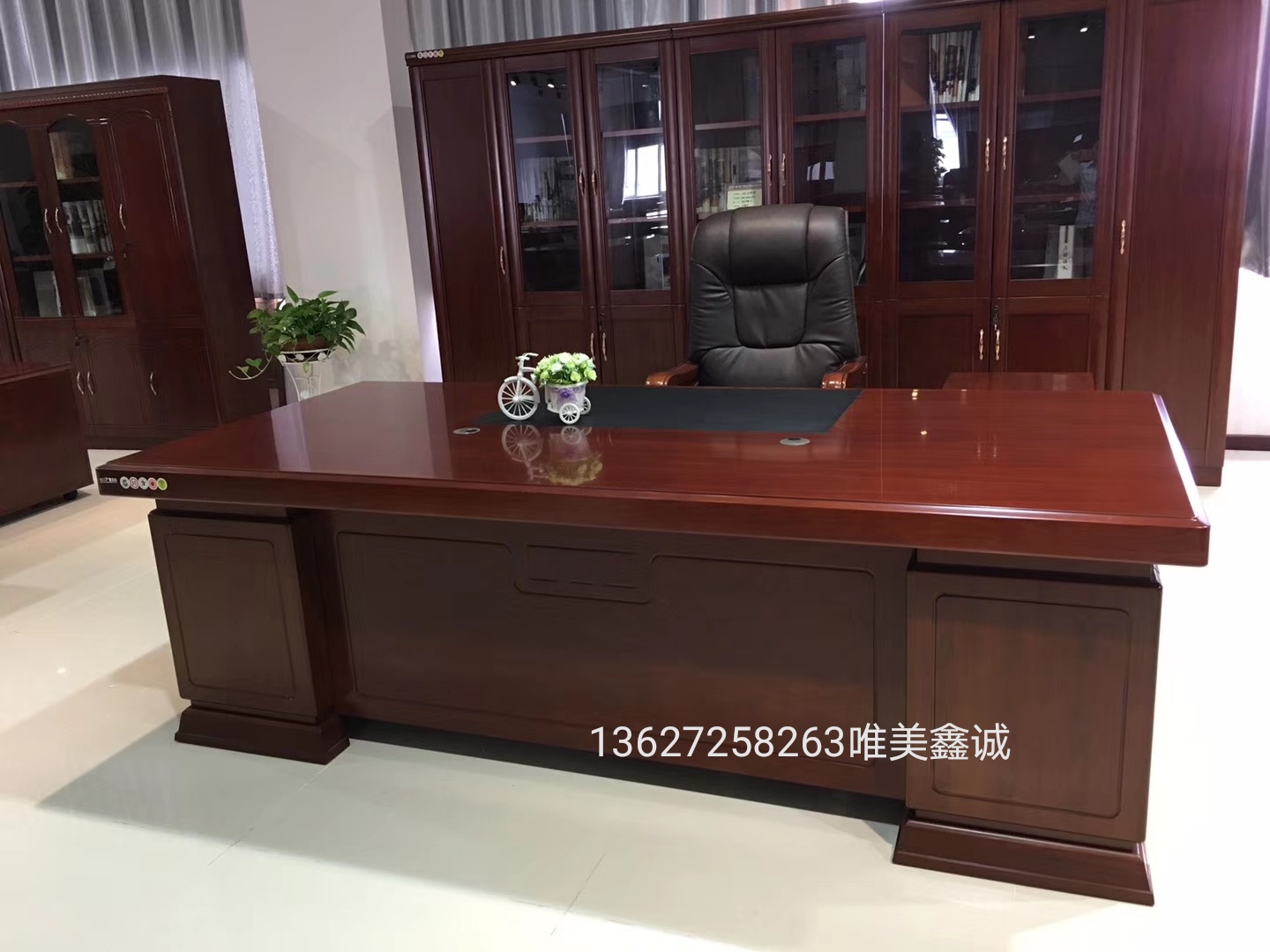 实木大班台WM-GS-020